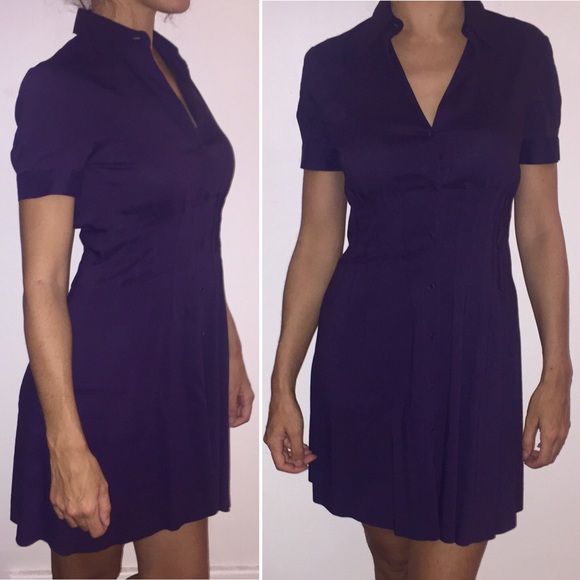 Theory Dresses & Skirts - HP💛✨Theory Meili Purple Button Up Shirt Dress